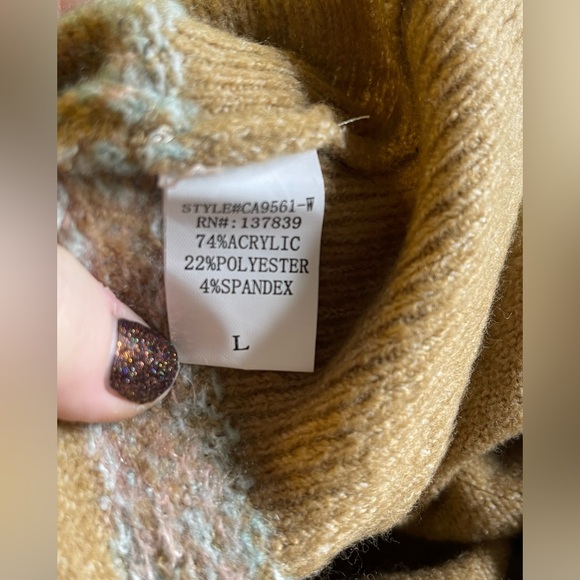 Dreamers Fair Isle Super Soft Sweater Sz L - Picture 7 of 7